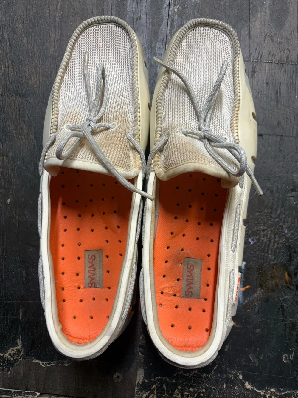 Swims men’s driving loafers boat shoes mesh waterproof #1006
